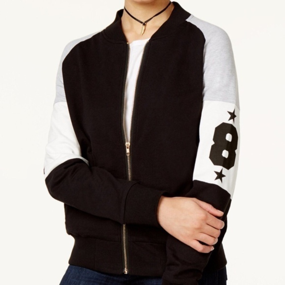 🆕Colorblocked bomber jacket